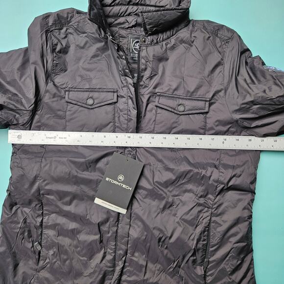 NWT Stormtech Women's Large Black Full Zipped Quilted Jacket - Picture 7 of 11